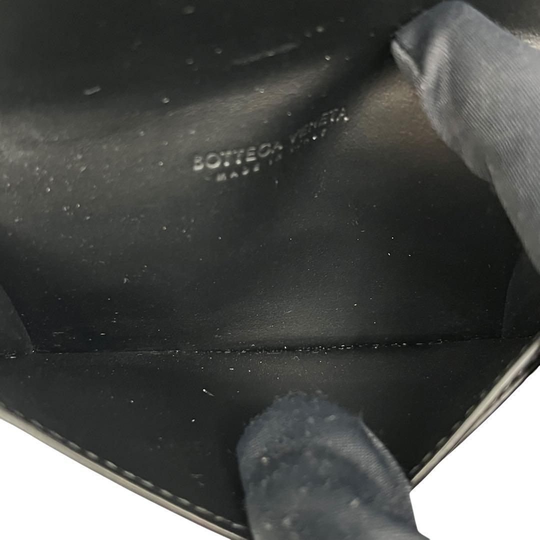 未使用級✨ボッテガヴェネタ 名刺入れ カードケース カセット レザー ブラック