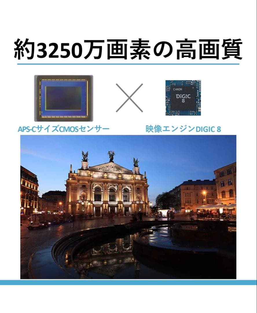 Canon EOSM6markIIレンズ２つセット本日13時までに購入で本日発送