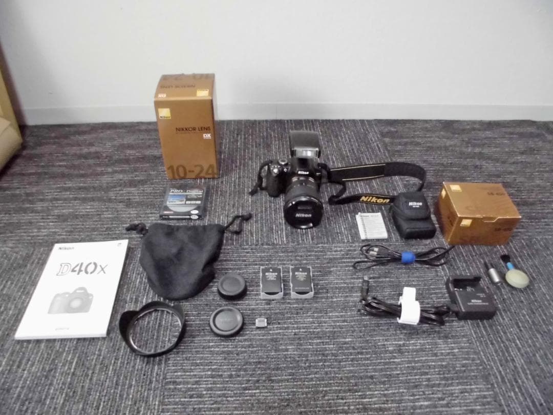 Nikon　超広角ズームレンズ＆デジタル一眼レフカメラD40X＆その他関連部材