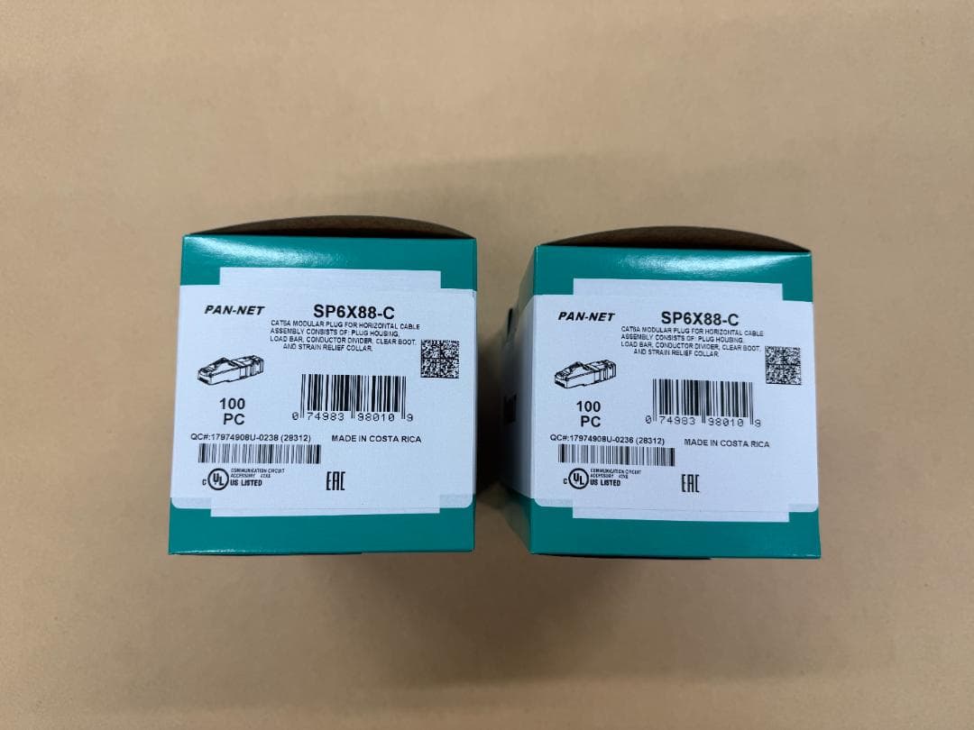 パンドウイット カテゴリ6A　SP6X88-C：2箱（新品未開封）