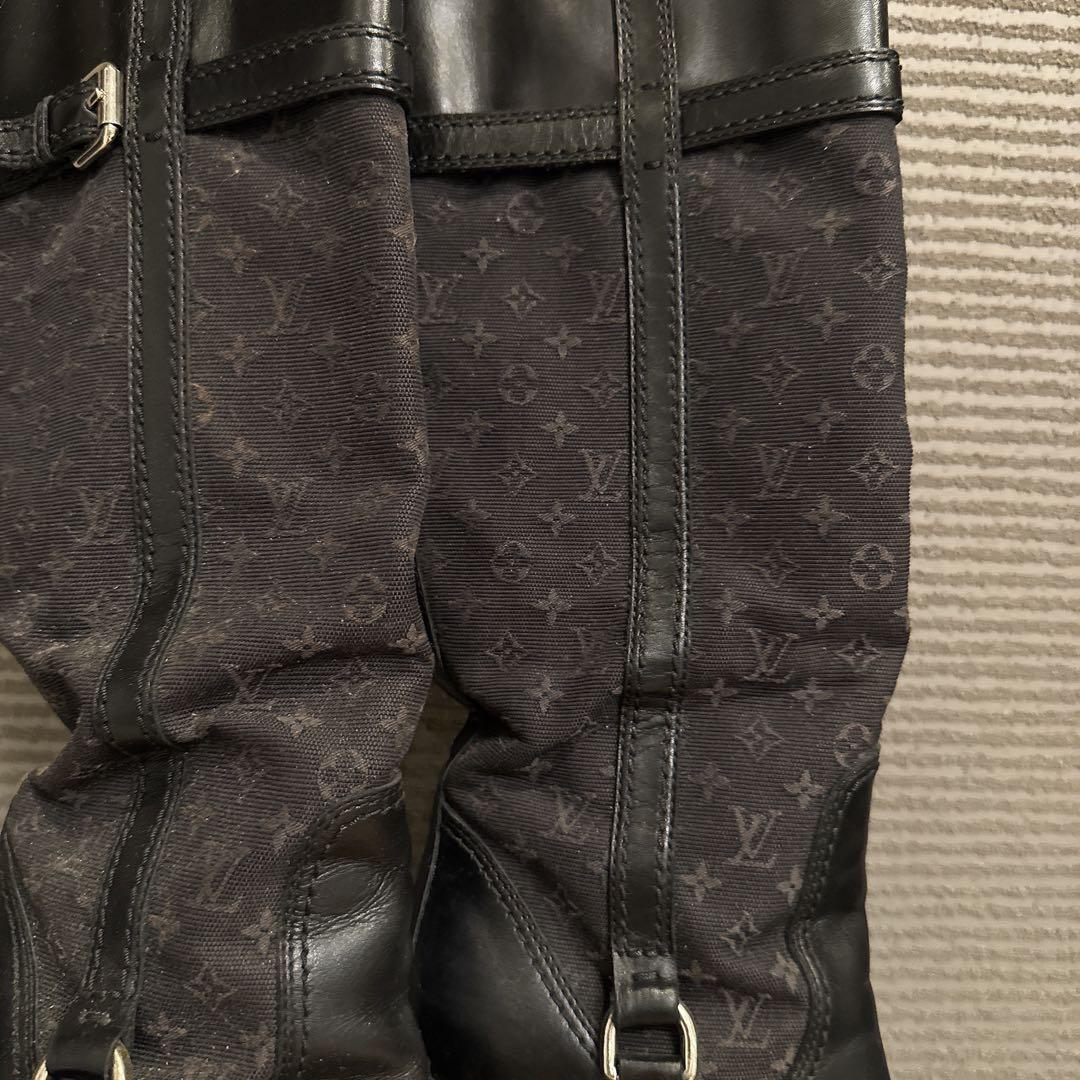 Louis Vuitton モノグラムミニ　ロングブーツ　35ハーフ