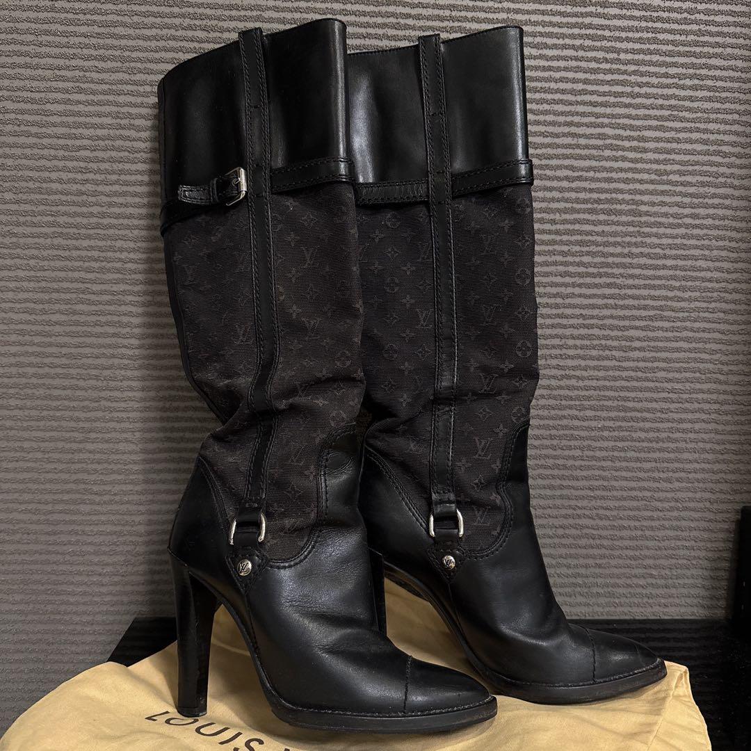 Louis Vuitton モノグラムミニ　ロングブーツ　35ハーフ