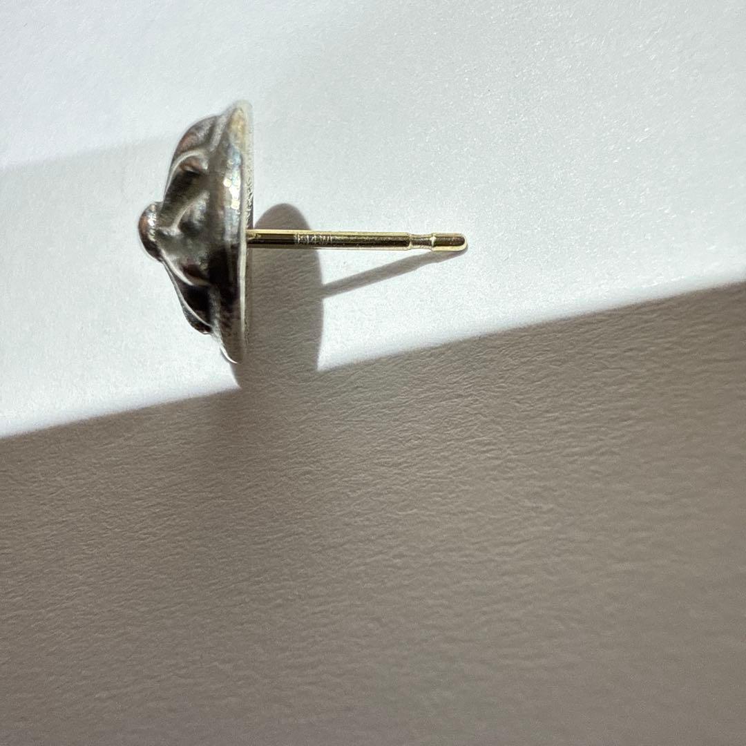 クロムハーツ　クロスボール　スタッドピアス　両耳