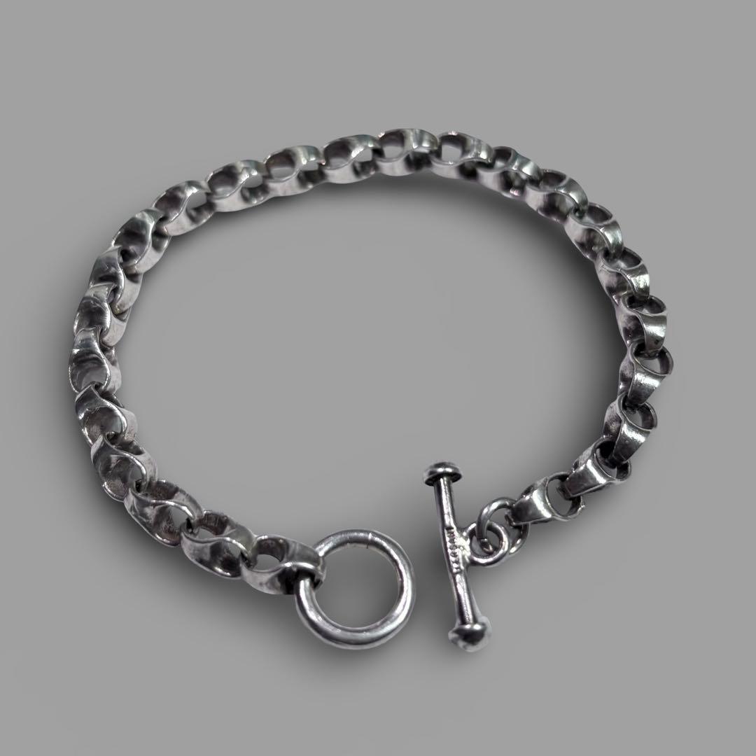 アクセサリー 90s VERSANI link chain silver bracelet