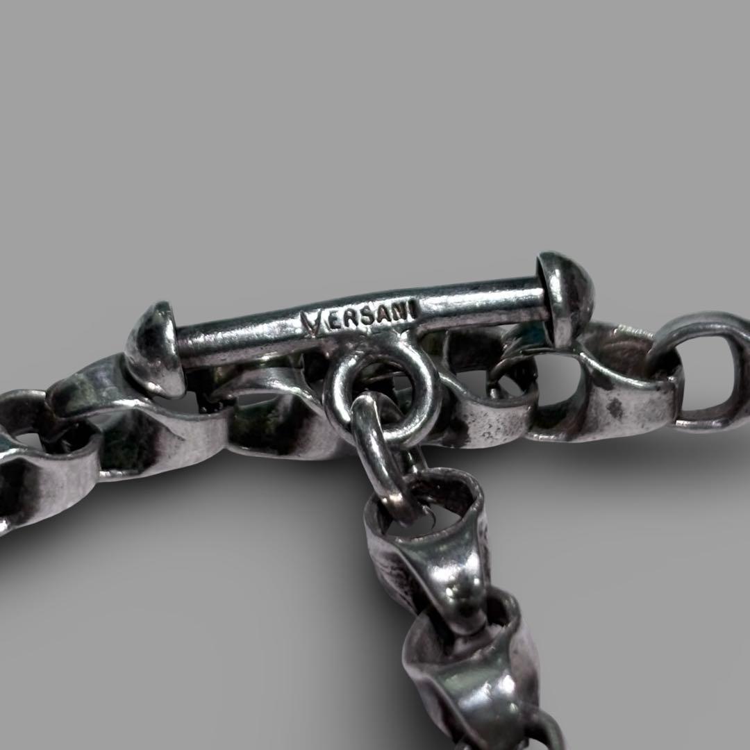アクセサリー 90s VERSANI link chain silver bracelet