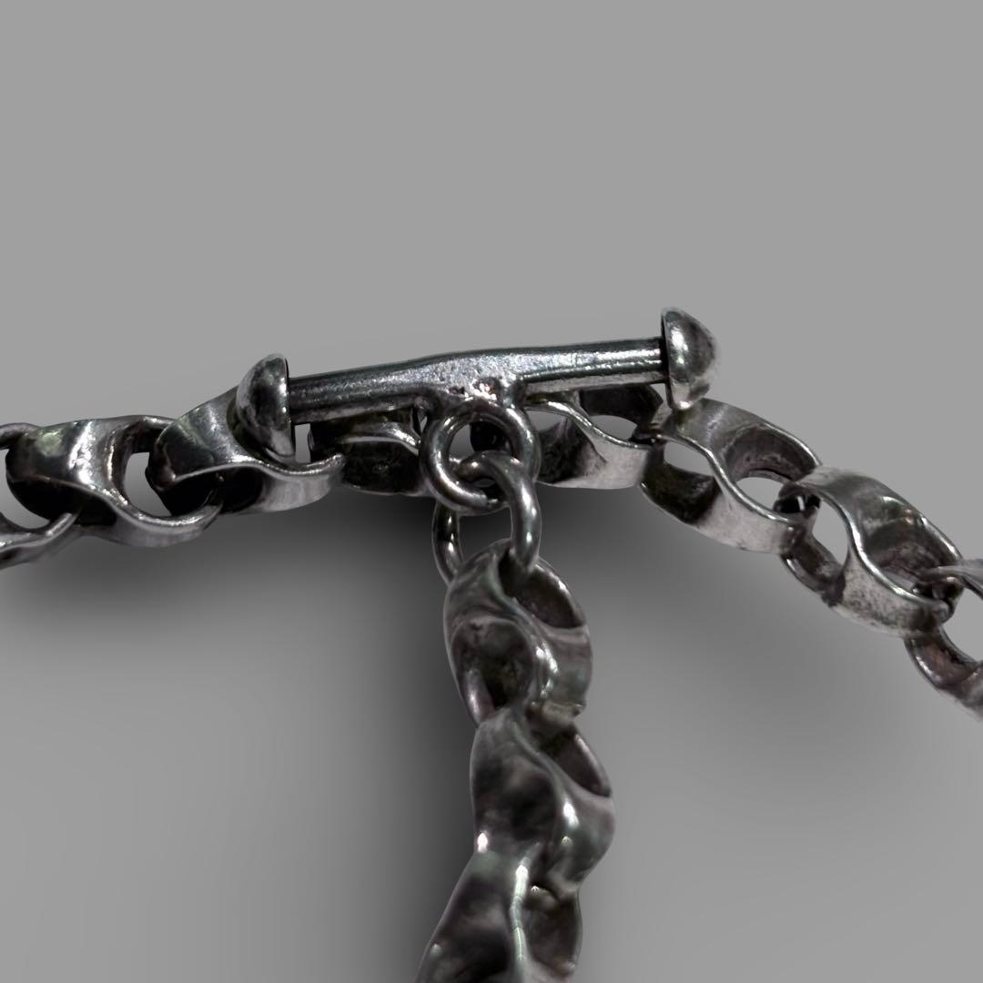アクセサリー 90s VERSANI link chain silver bracelet