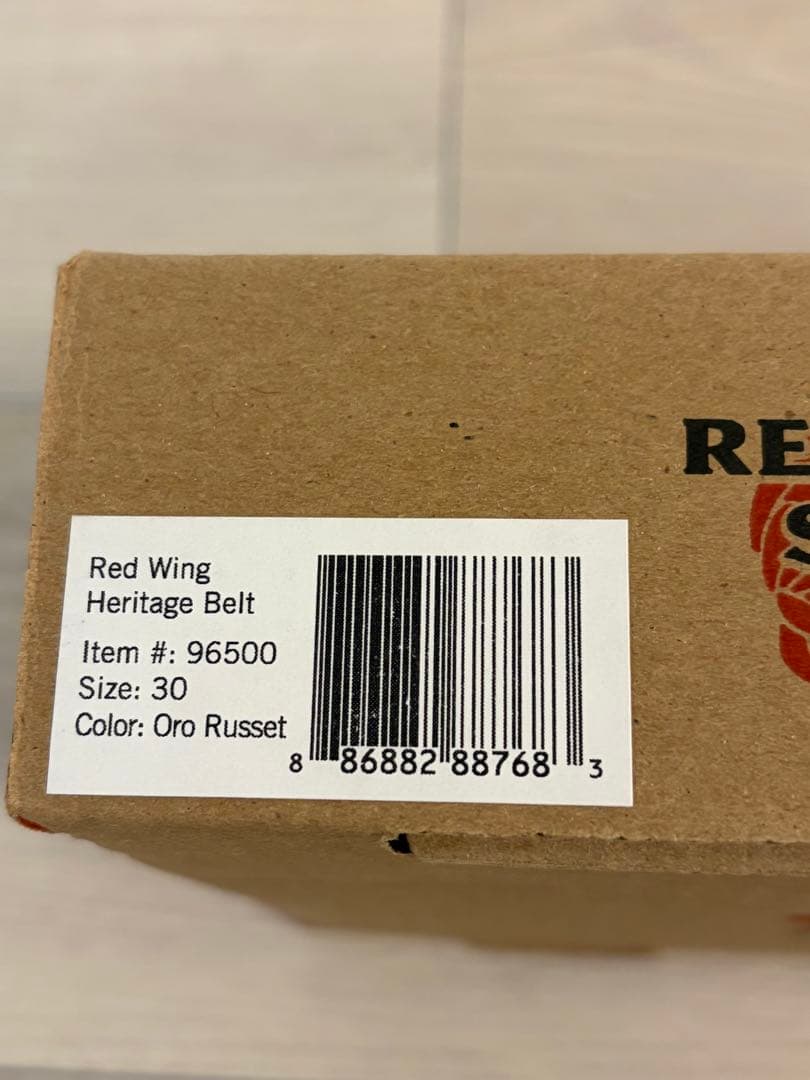 RED WING レッドウイング ヘリテージ レザーベルト Oro Russet