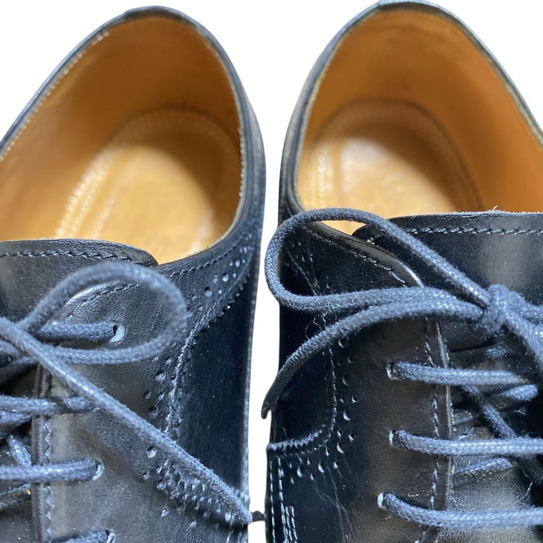 u*e様 美品 ジャランスリワヤ ウィングチップ （23.5㌢） レザー ブラッ