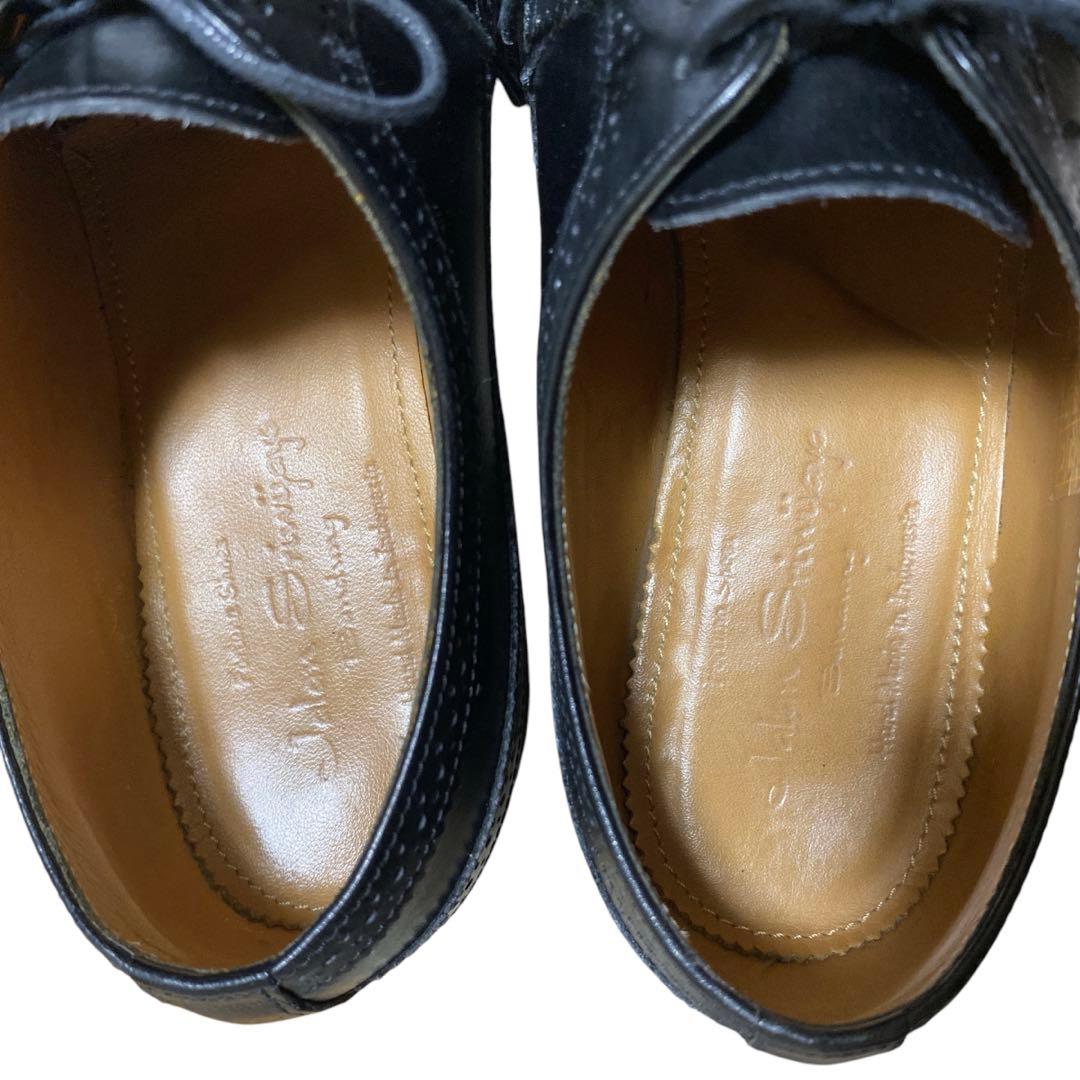 u*e様 美品 ジャランスリワヤ ウィングチップ （23.5㌢） レザー ブラッ