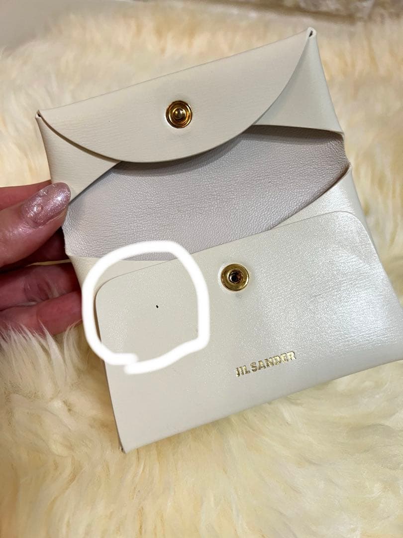 JIL SANDER カードケース　白　USED美品