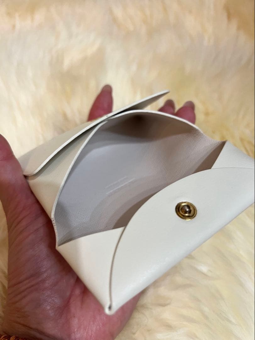 JIL SANDER カードケース　白　USED美品