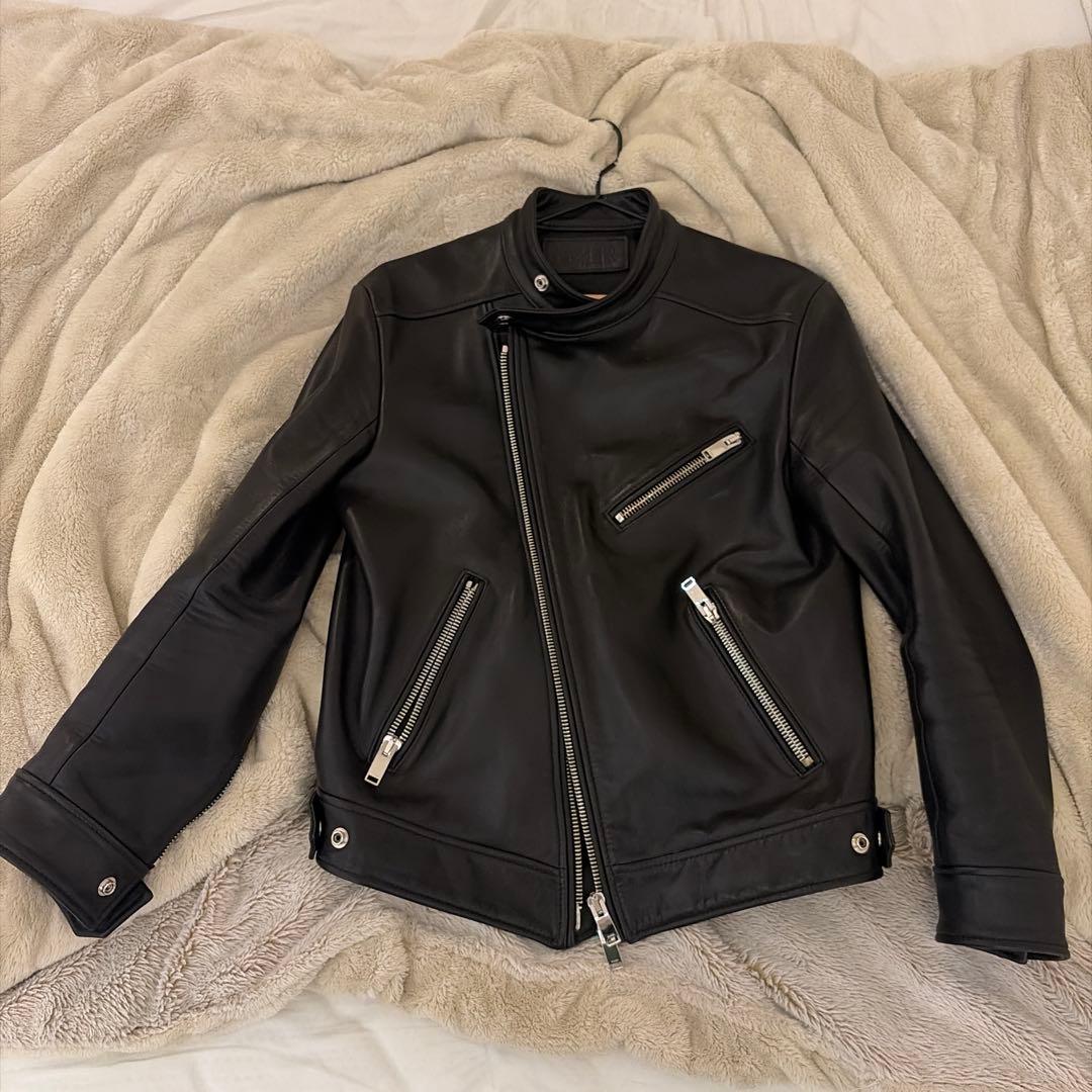 フィクサー FIXER F1 レザーライダース 黒 干場 セミダブル　46