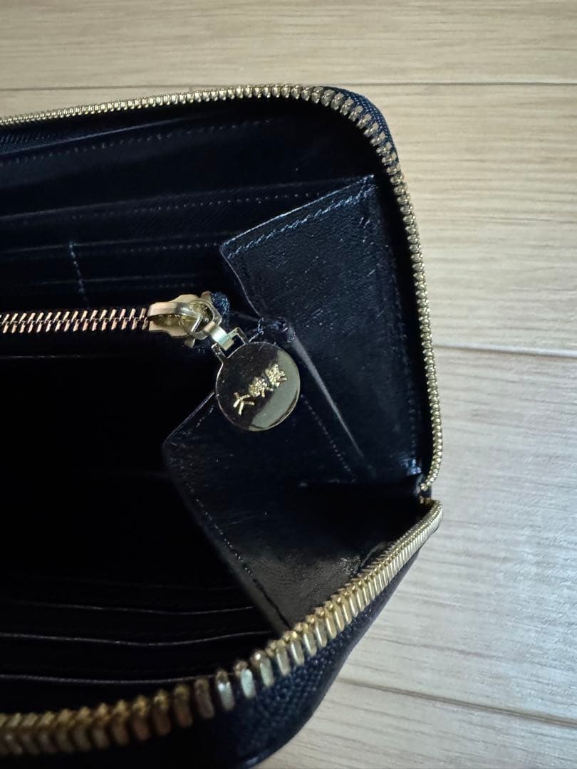 大峽製鞄 コードバン ポケットブック/ ラウンドジップ/ 長財布