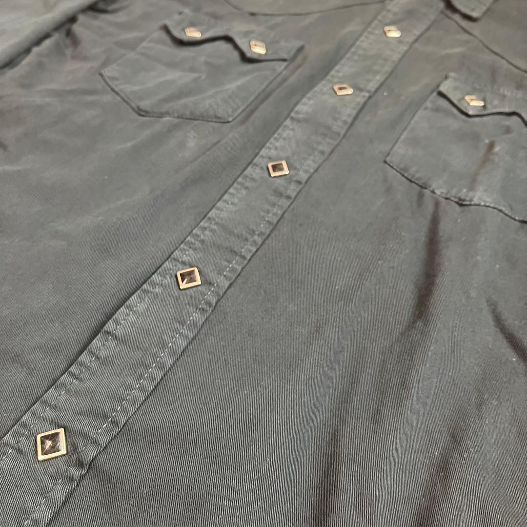 60s 70s HbarC ブラック ウエスタン シャツ 検索 50s レーヨン