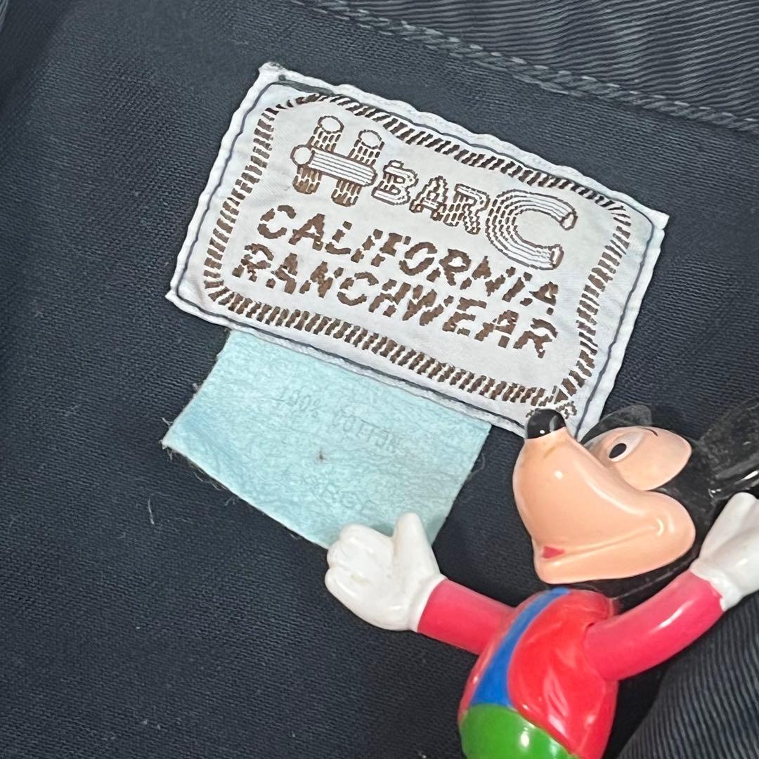 60s 70s HbarC ブラック ウエスタン シャツ 検索 50s レーヨン