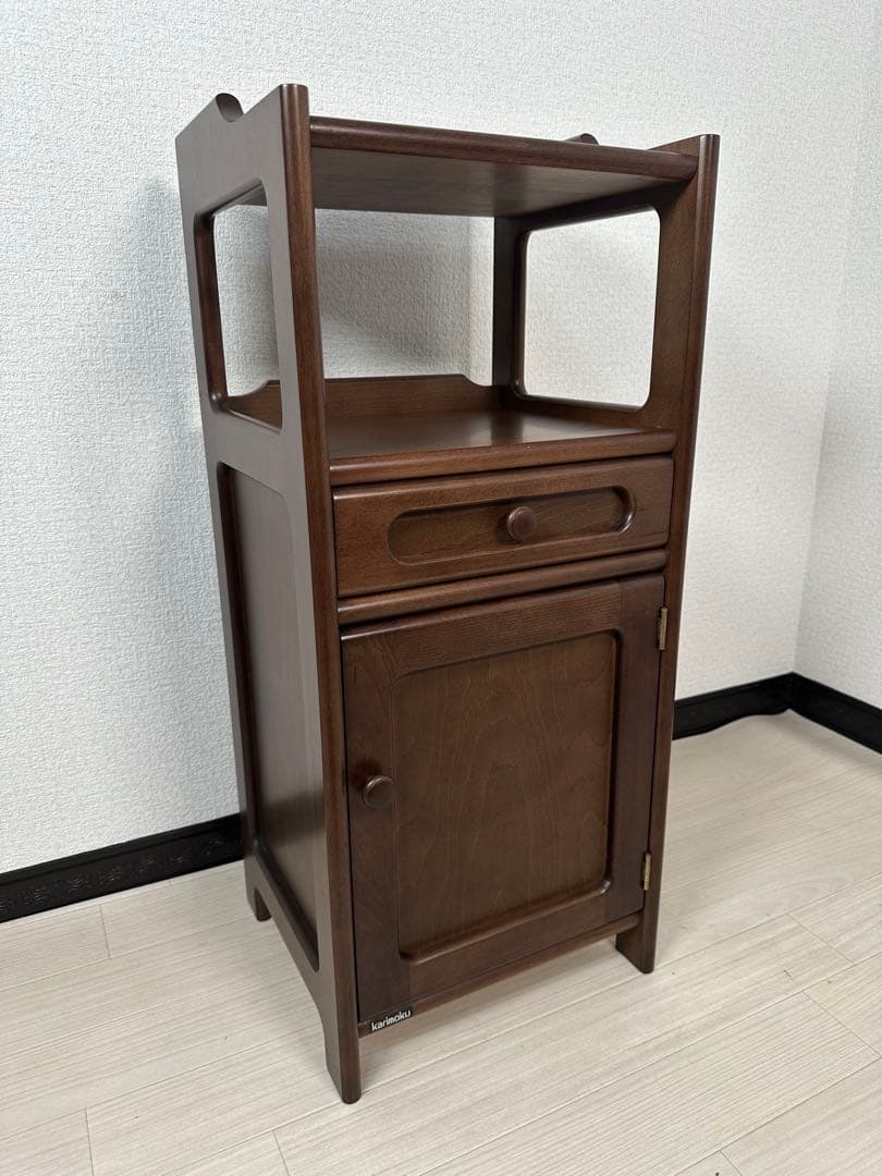karimoku カリモク 電話台 FAX台 花台 飾り台 収納棚 ※i4※