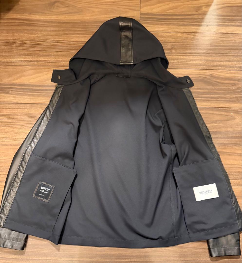 【YK】EMMETI×MACKINTOSH PHILOSOPHYラムレザー