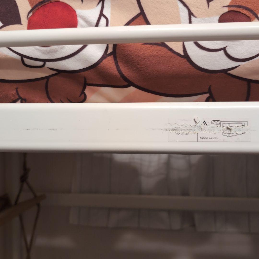 ホワイト ロフトベッド シングル