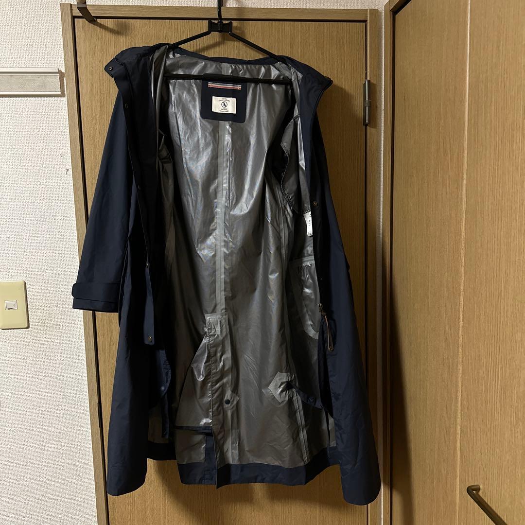 AIGLE ネイビー レインコート