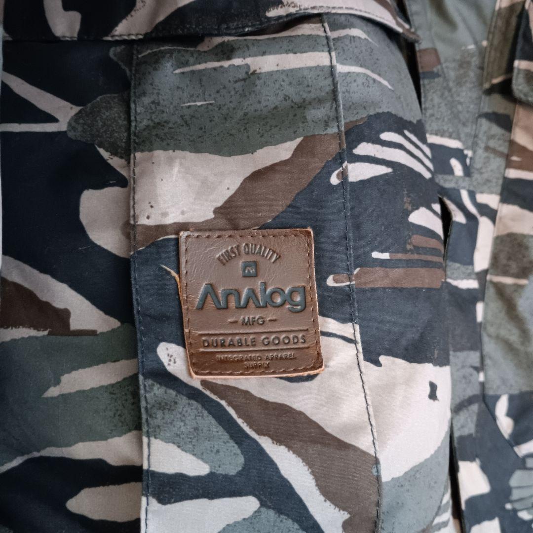 バートン アナログ　スノボー　ウェア　L 迷彩　ブラック　セットアップ　上下