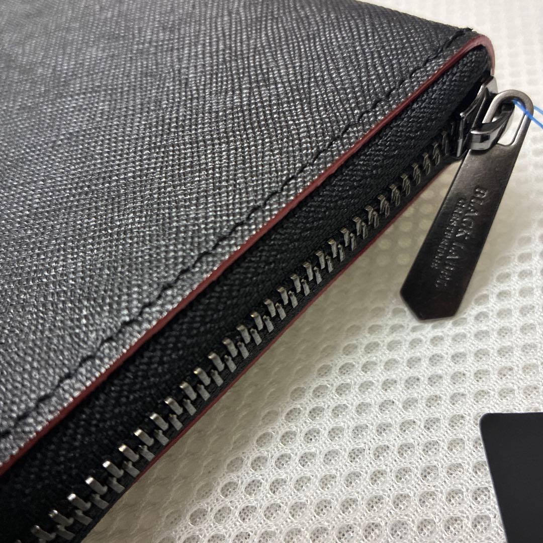 新品　ブラックレーベルクレストブリッジ　ラウンドジップ長財布　ブラック