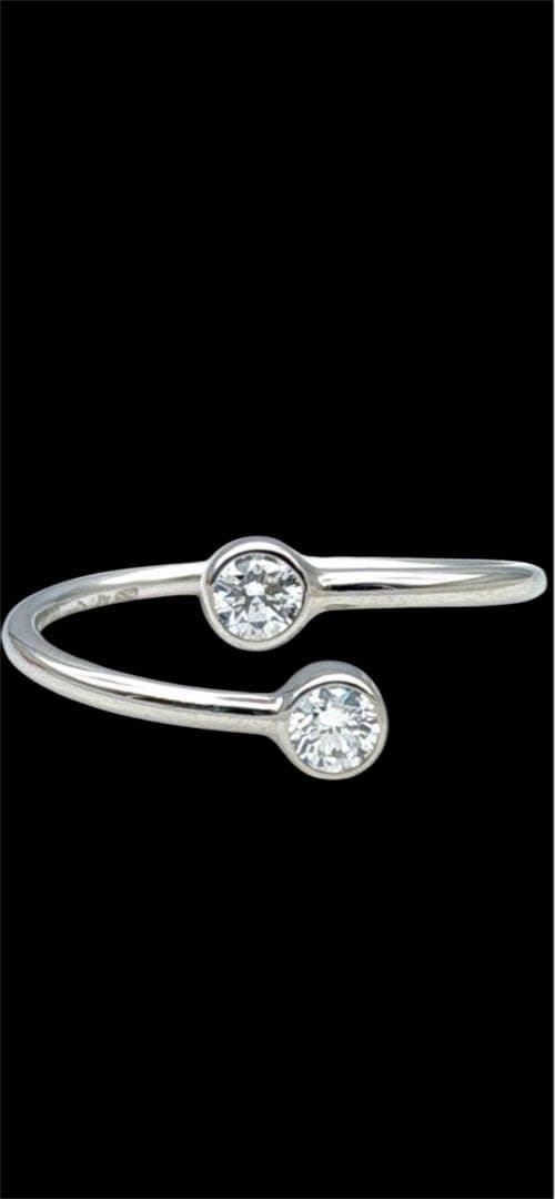 Tiffany & Co. ティファニー ダイヤモンド フープ リング 8号