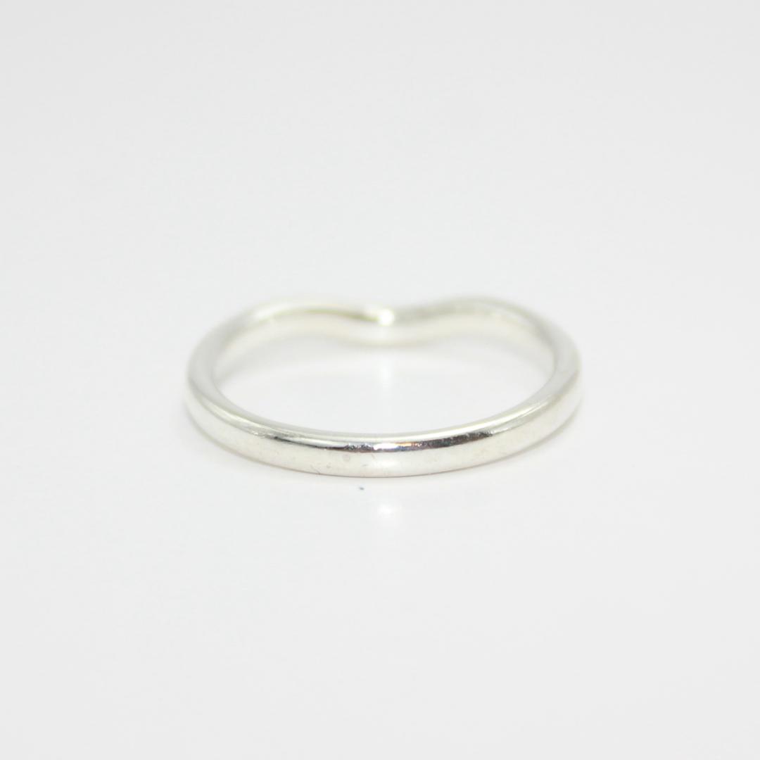 美品 Tiffany&Co. ティファニー カーブドバンド リング 指輪 13号