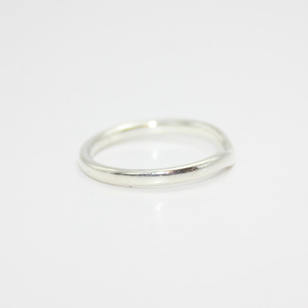 美品 Tiffany&Co. ティファニー カーブドバンド リング 指輪 13号