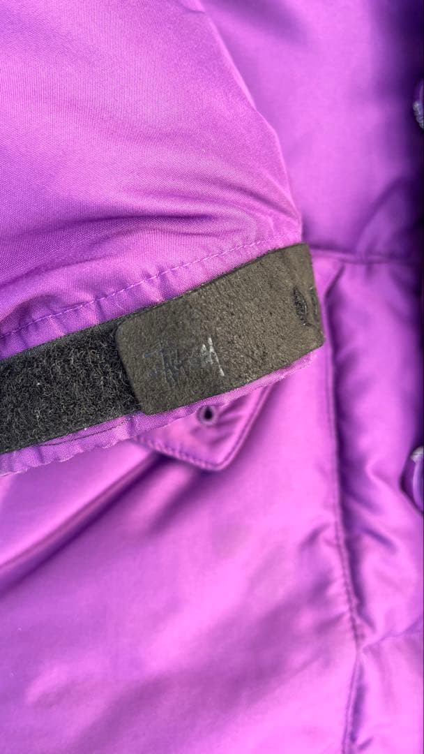 old Stussy 紫 ダウンジャケット Lサイズ