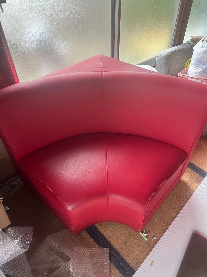 ソファ　テーブル　12点まとめ売り　赤色　クラブ　スナック　バー　カラオケ喫茶
