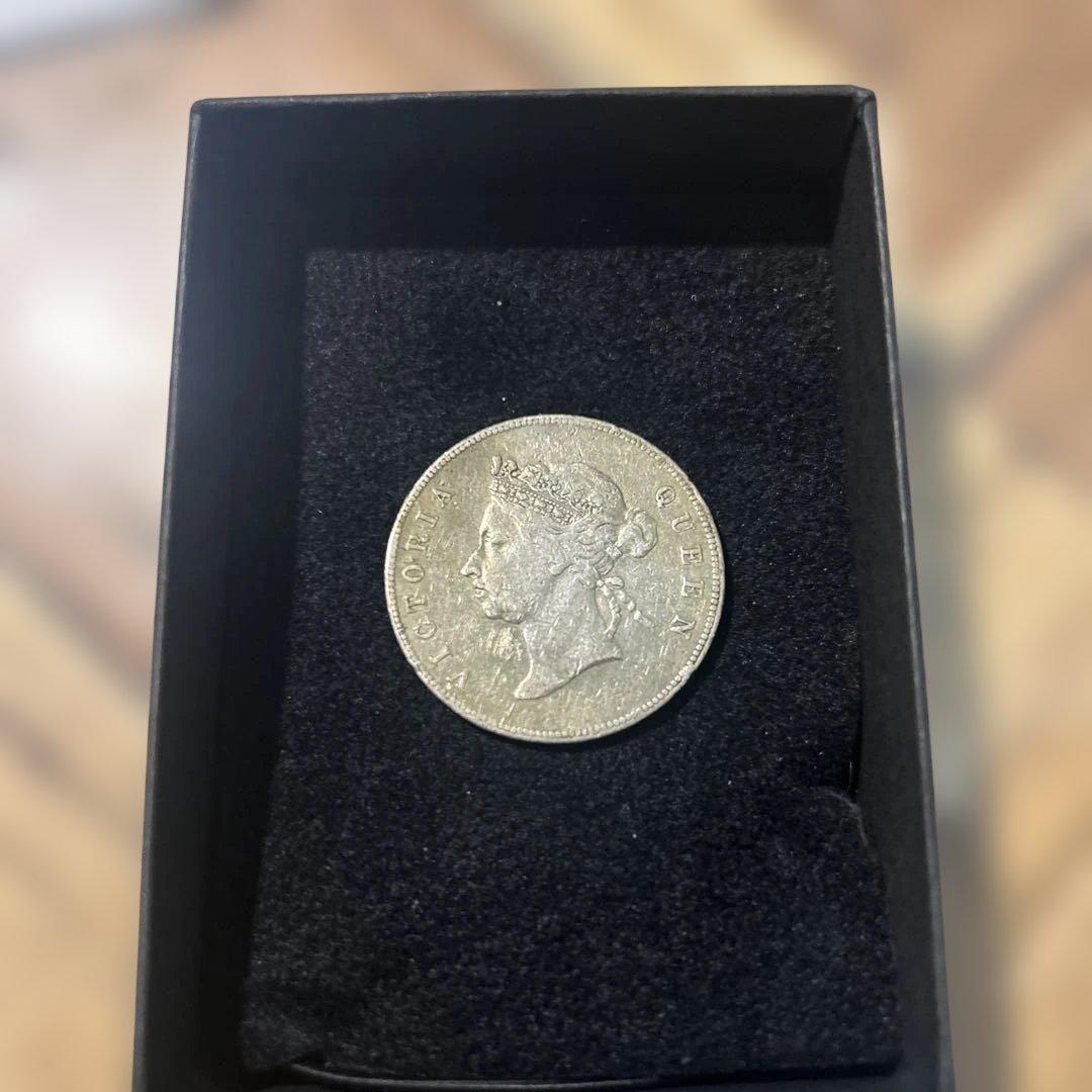 香港 50セント 銀貨 ヴィクトリア女王