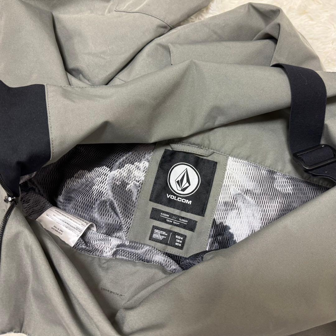 美品 ボルコム スノーボード ビブパンツ グレー M【E-52】