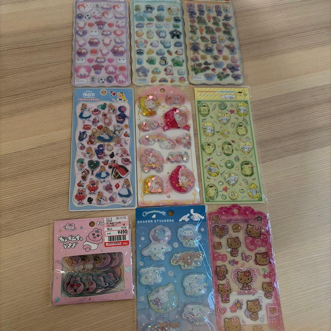 ボンボンドロップシールなどまとめ売り20枚 サンリディズニーなど正規品