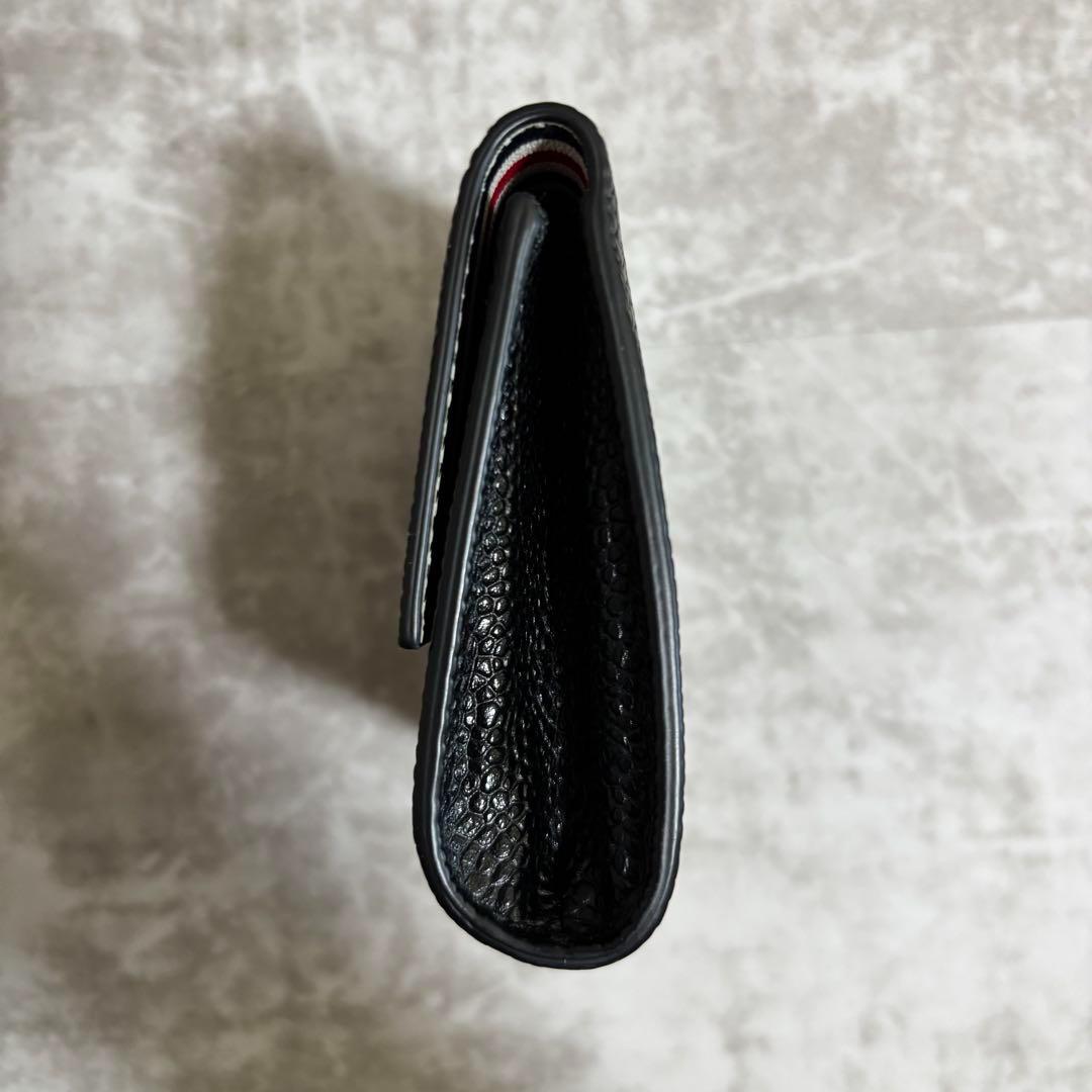 I147 未使用品✨トムブラウン　ケース　財布　コンパクト　レザー　黒