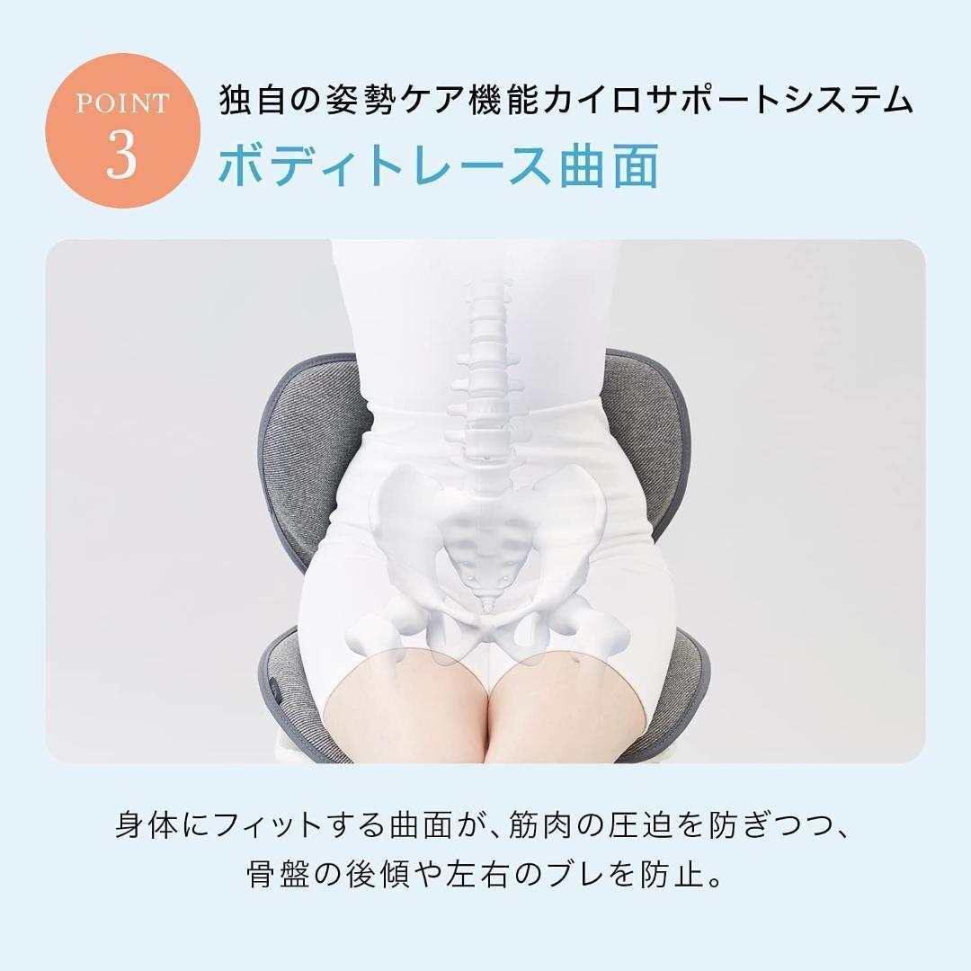 スタイル スタンダード 座椅子 ネイビー F01 MTG 純正品 姿勢矯正 骨盤