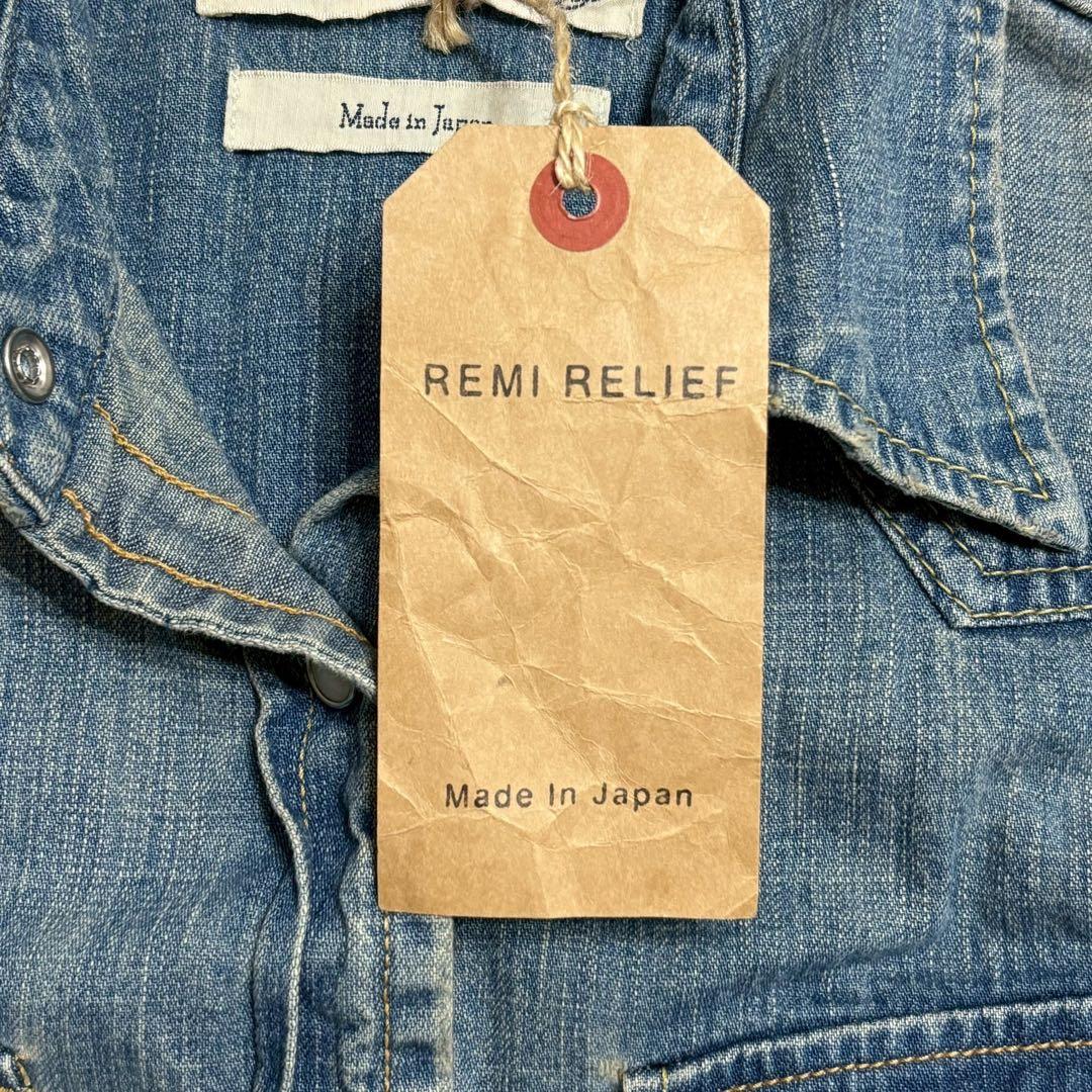 【新品未使用】REMI RELIEF ウエスタンデニムシャツ アパルトモン別注