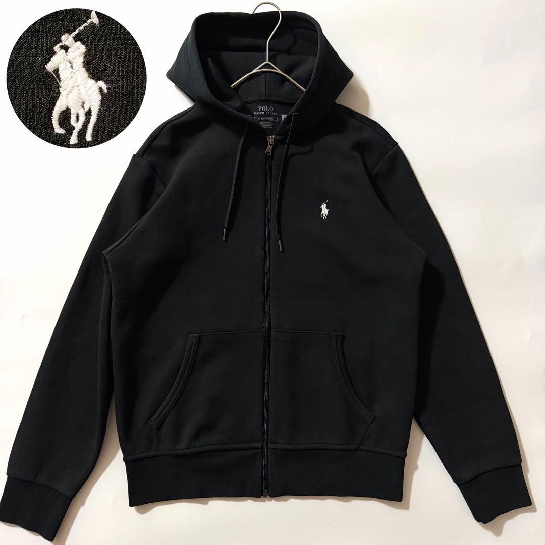 22年製✨ポロラルフローレン フルジップパーカー ポニー刺繍 ブラック S