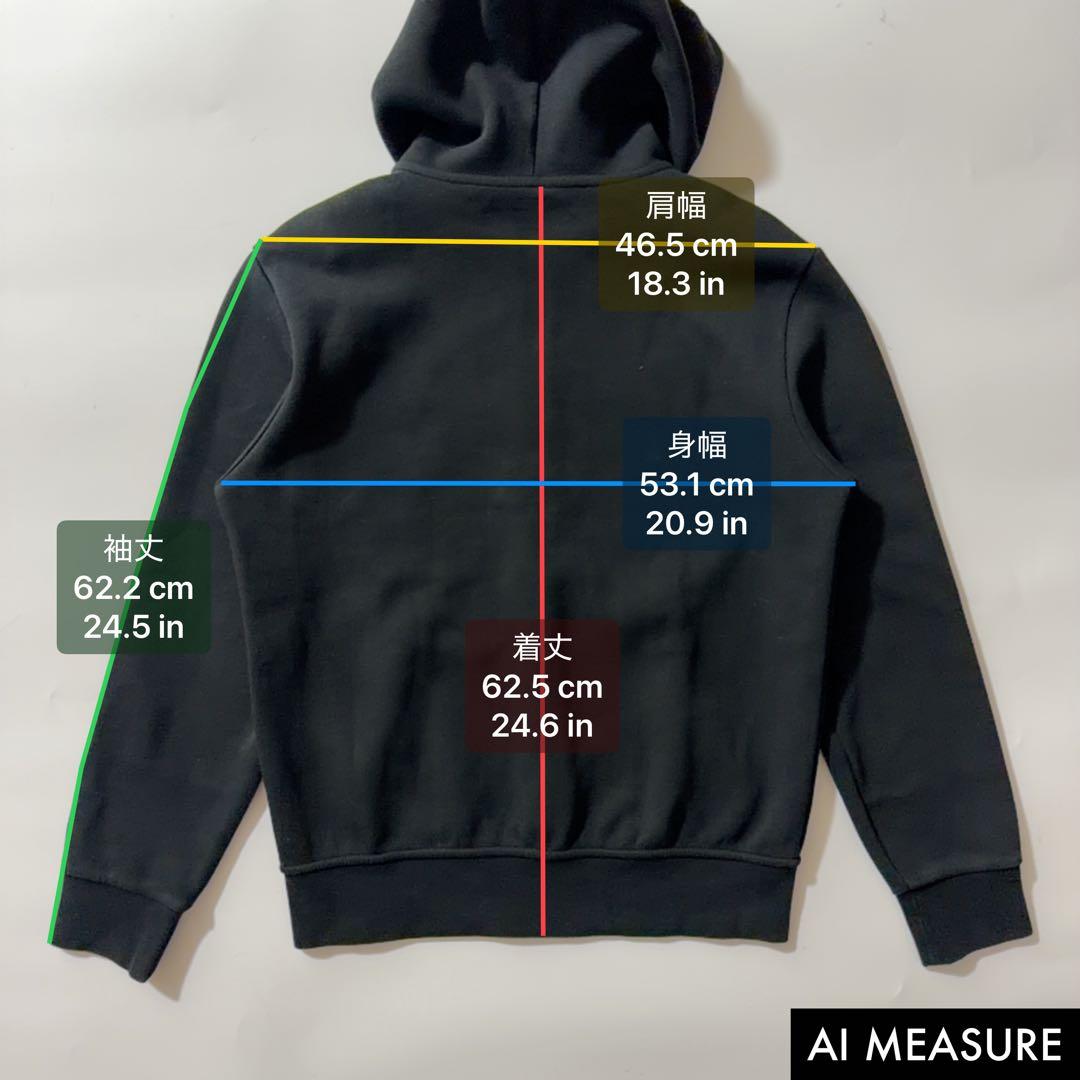 22年製✨ポロラルフローレン フルジップパーカー ポニー刺繍 ブラック S