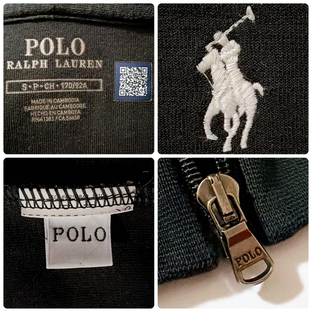 22年製✨ポロラルフローレン フルジップパーカー ポニー刺繍 ブラック S