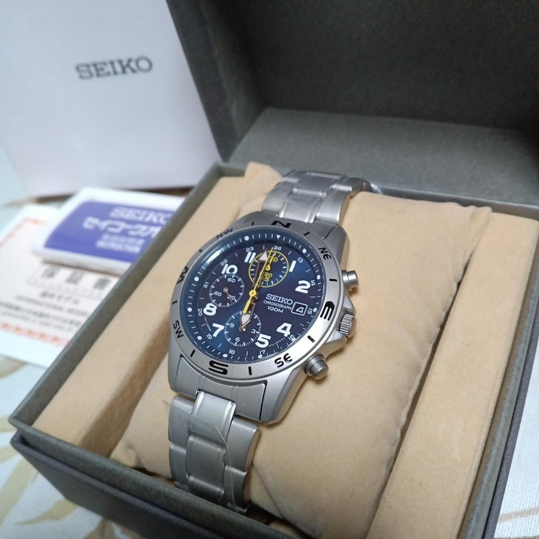 セイコー時計☆スポーティかつスタイリッシュ！！クロノグラフ☆メンズ