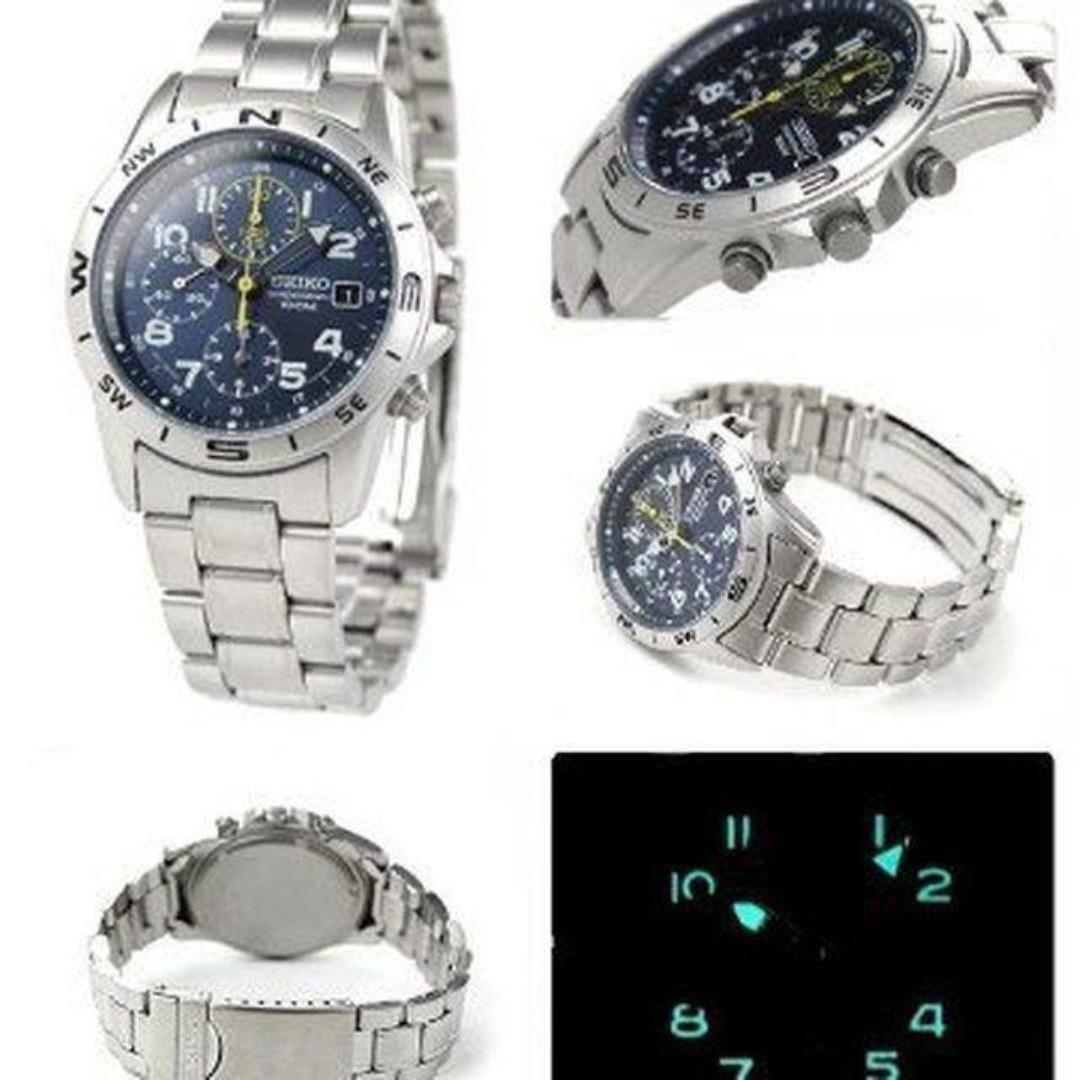 セイコー時計☆スポーティかつスタイリッシュ！！クロノグラフ☆メンズ