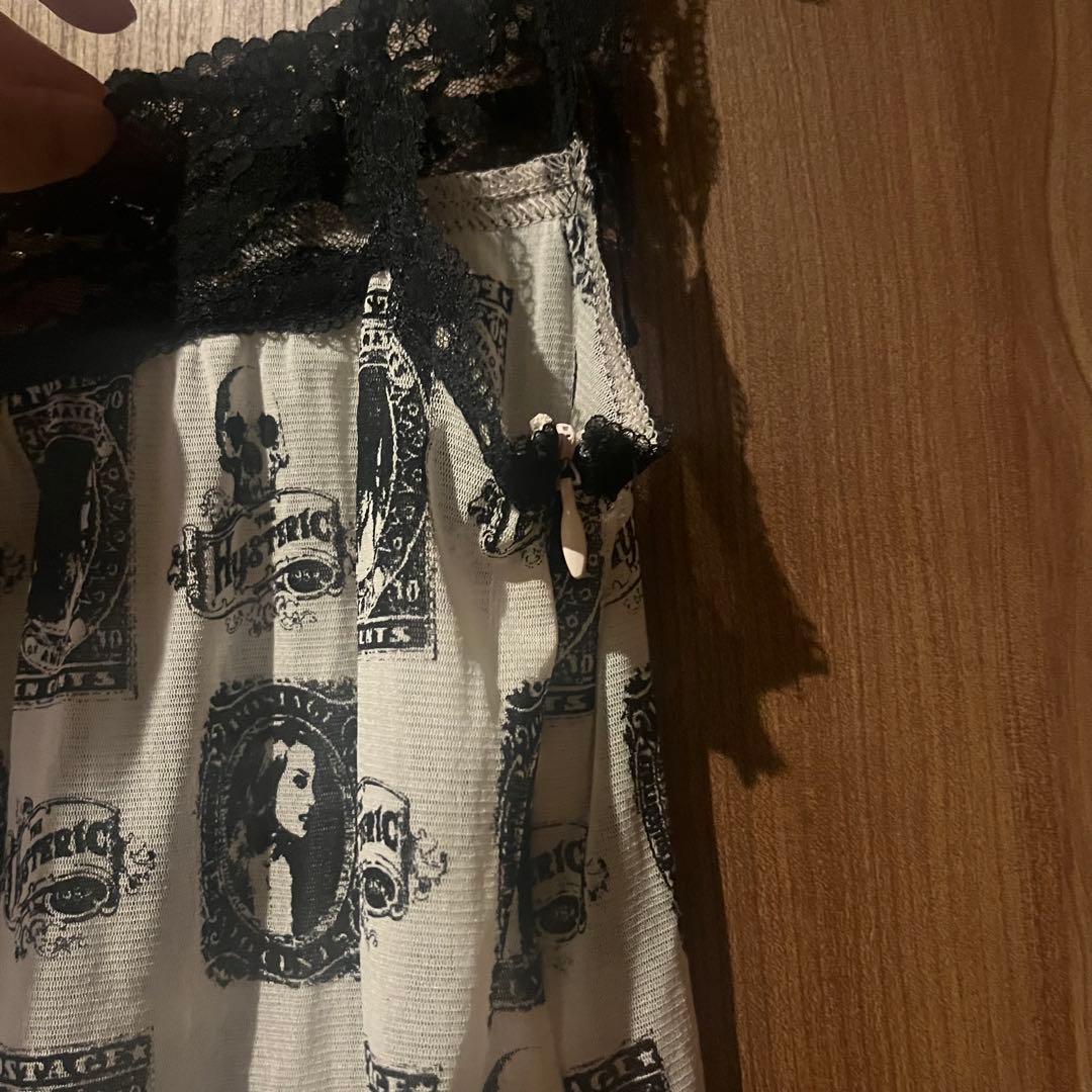 HYSTERIC Glamour プリントパワーネットレースキャミソール