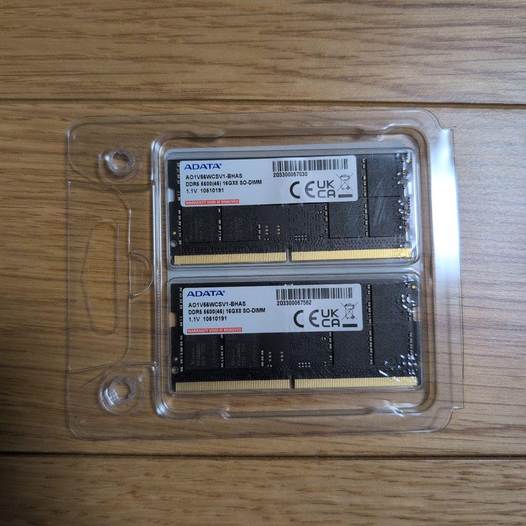 ADATA DDR5 16GB×2 メモリセット