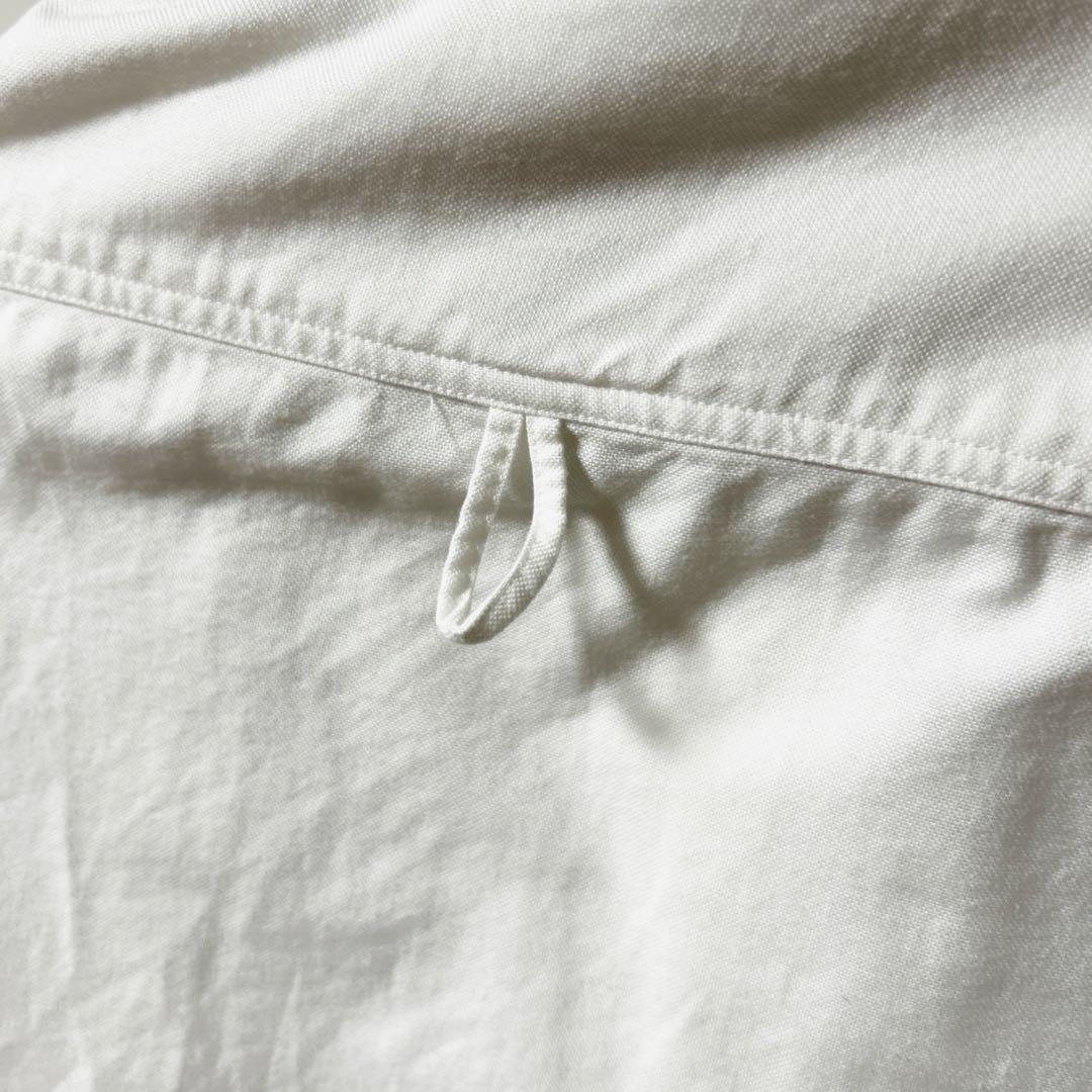 DANTON　バンドカラー　オックスフォード　シャツ　日本製　44 大きいサイズ