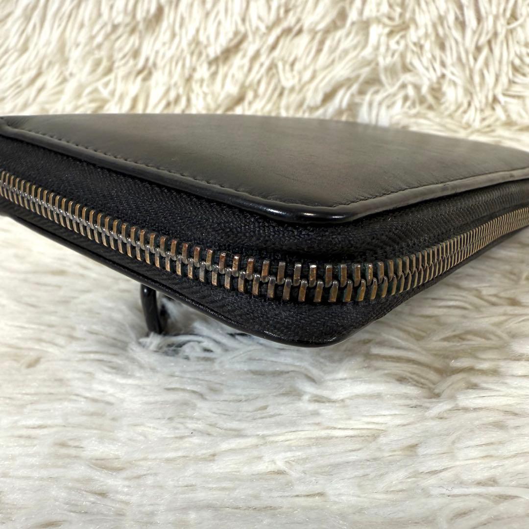 エッティンガー ETTINGER ラウンドファスナー 長財布 ブラック 内側紫