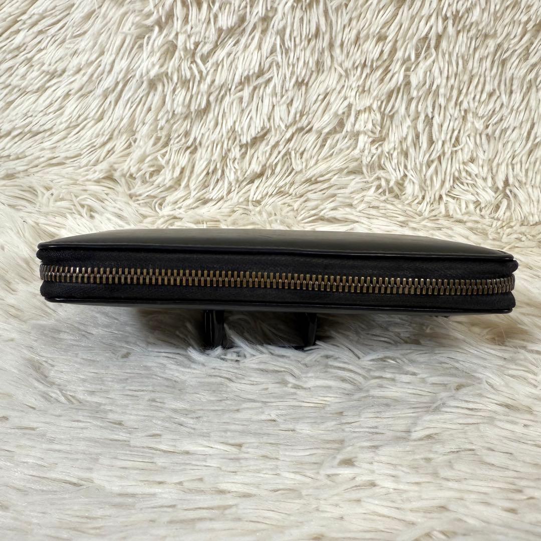 エッティンガー ETTINGER ラウンドファスナー 長財布 ブラック 内側紫