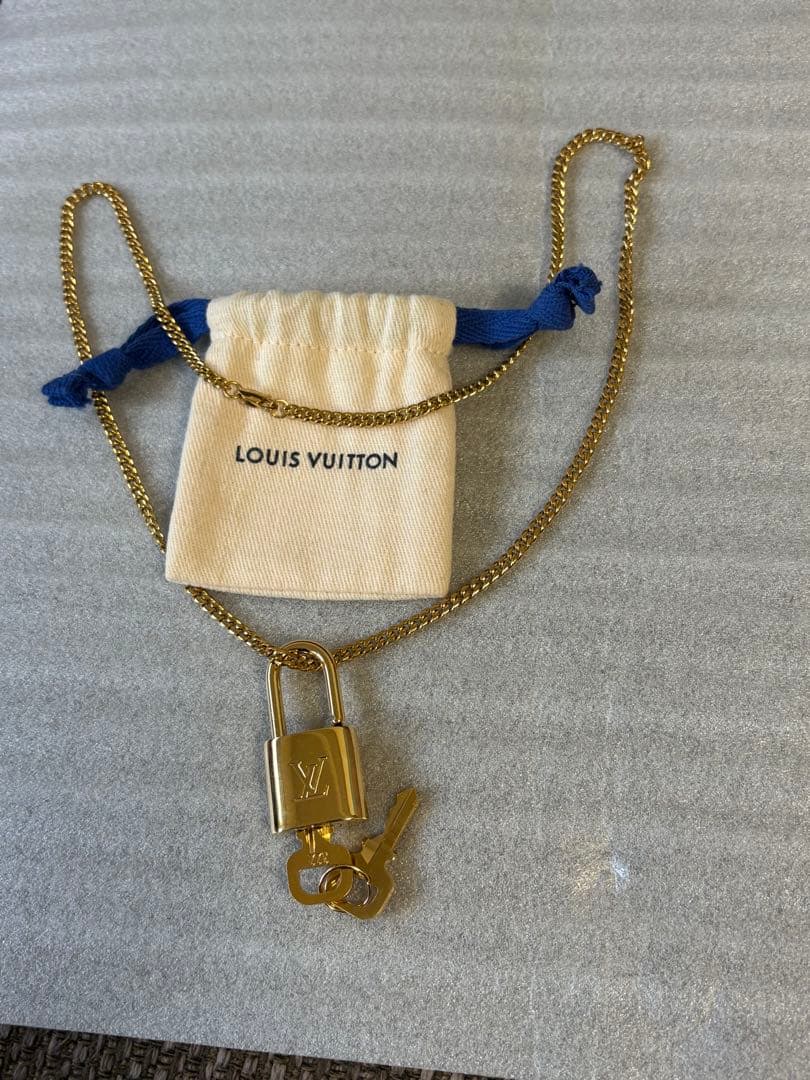 新品ルイヴィトン パドロック カデナ ネックレス チェーン付き 南京錠（322）