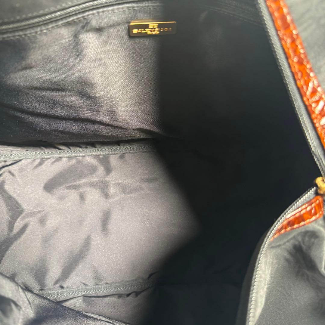 ★極美品★ BALENCIAGA ヴィンテージ ボストンバッグクロコダイル型押し