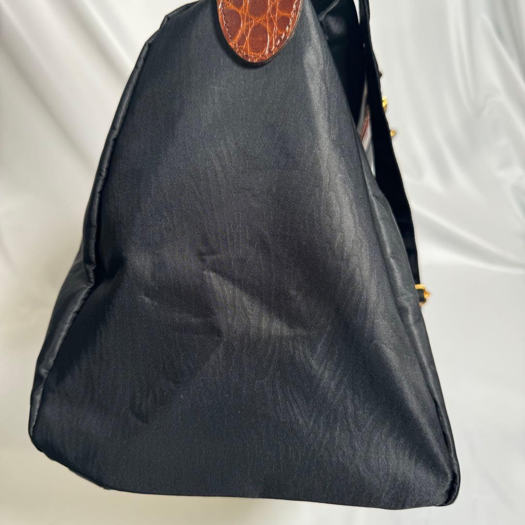 ★極美品★ BALENCIAGA ヴィンテージ ボストンバッグクロコダイル型押し