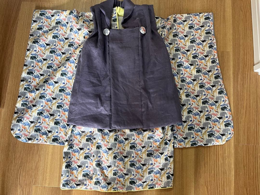 【ぴこさん専用】七五三・3歳男の子 リバティ ハンドメイド 被布・着物セット